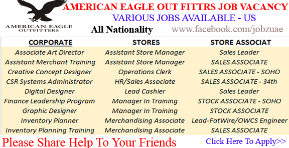 American eagle corporate job openings