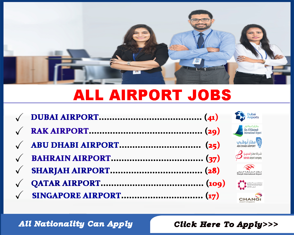Different types of airport jobs